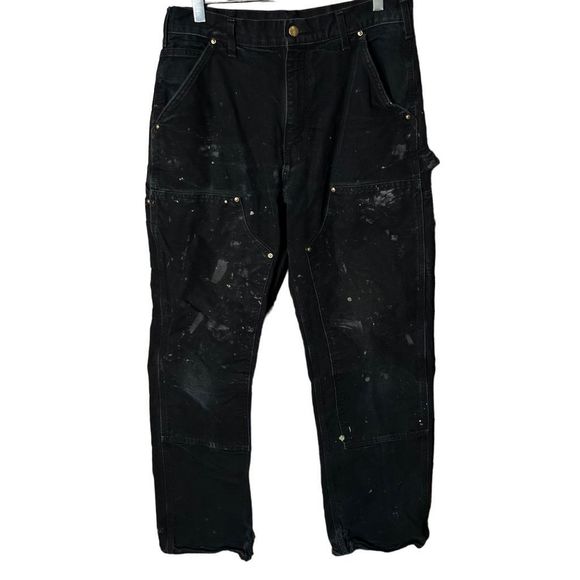 VTG Carhartt Double Knee Dungaree Fit Pants 32X32 - Picture 1 of 7